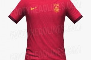 经典配色！国足2026新版球衣谍照：主场红客场黄，预计3月发布