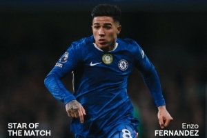 3次关键传球+助攻！恩佐当选本轮英超切尔西队内最佳球员