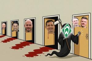 教练杀手！本赛季4名德甲主帅带队踢完不莱梅下课：滕哈赫2轮下课