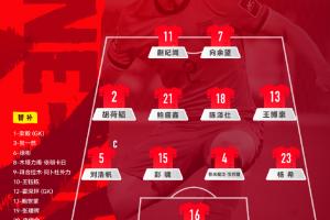 U23国足官方阵型继续442！向余望、蒯纪闻突前，刘浩帆左后卫