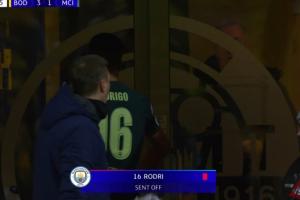 金球先生黑色3分钟！罗德里1分钟2黄，3分钟内失误+被罚下